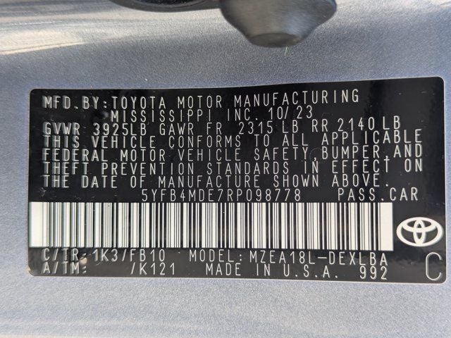 2024 Toyota Corolla LE