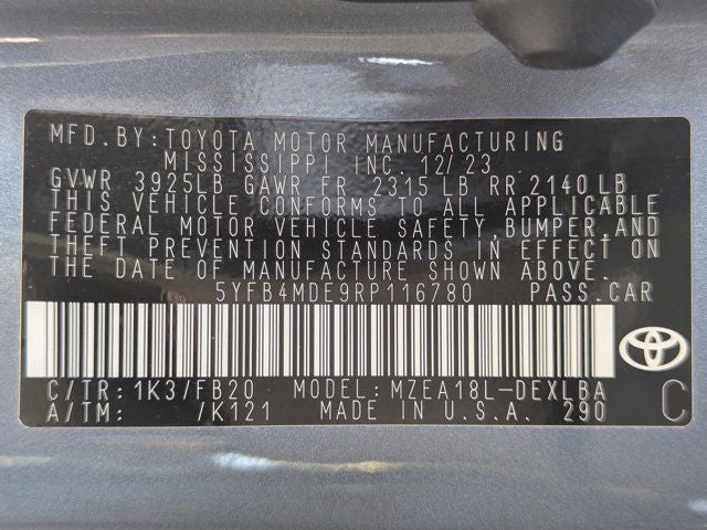 2024 Toyota Corolla LE