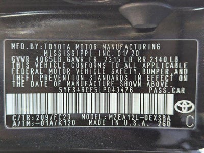 2020 Toyota Corolla SE