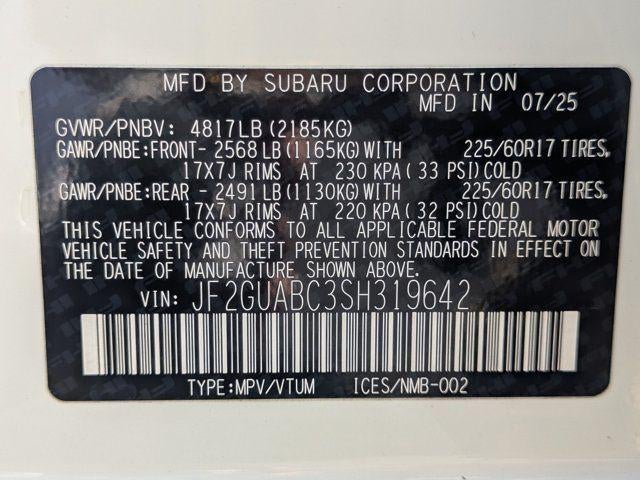 2025 Subaru Crosstrek Base