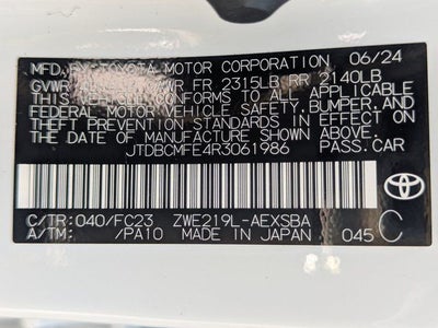 2024 Toyota Corolla Hybrid SE