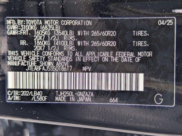 2025 Toyota Land Cruiser Base