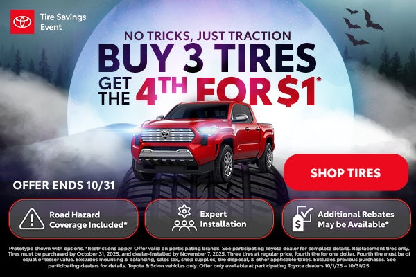 Buy 3 Tires get the 4th for $1